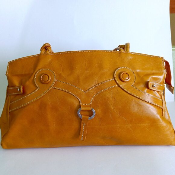 Genuine Leather HandbagBrand FERCHI.Made in Spain.